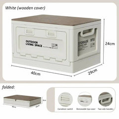 Multi-Use Storage Box with Wooden Lid | Bedroom | Luvasmr - Satisfyingly Organised