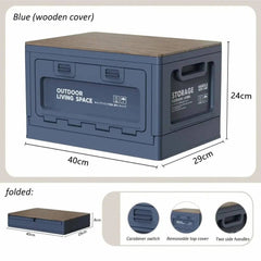 Multi-Use Storage Box with Wooden Lid | Bedroom | Luvasmr - Satisfyingly Organised