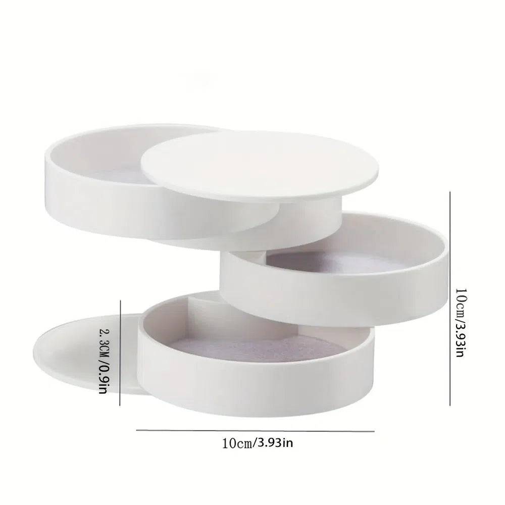 Rotating Multi-Layer Desktop Storage Box | Bedroom | Luvasmr - Satisfyingly Organised