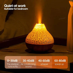 300ml Volcano Air Humidifier Desktop Electric USB Humidificadore Water Mist Diffuser Purifier Air Freshener With 7 Colors Night | Bedroom | Luvasmr - Satisfyingly Organised