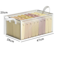 Transparent PVC Wardrobe Storage Basket | Bedroom | Luvasmr - Satisfyingly Organised