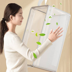 Transparent PVC Wardrobe Storage Basket | Bedroom | Luvasmr - Satisfyingly Organised