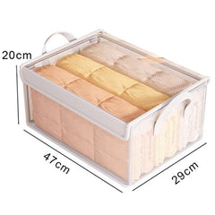 Transparent PVC Wardrobe Storage Basket | Bedroom | Luvasmr - Satisfyingly Organised