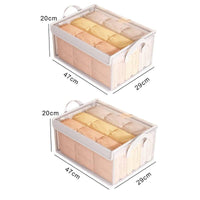 Transparent PVC Wardrobe Storage Basket | Bedroom | Luvasmr - Satisfyingly Organised