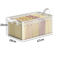 Transparent PVC Wardrobe Storage Basket | Bedroom | Luvasmr - Satisfyingly Organised