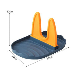 Pan Lid Holder Supports Spoons Pot Cover Rests Spatula Stand For Kitchen Convenience Utensils Tools Accessories Cooker Organizer |  | Luvasmr - Satisfyingly Organised