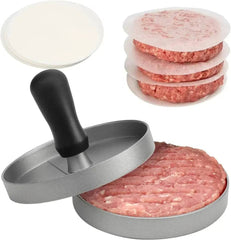 Burger Press Non-Stick Hamburger Patty Maker with Wax Paper Aluminum Burger Maker for Kitchen BBQ Grill |  | Luvasmr - Satisfyingly Organised