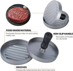 Burger Press Non-Stick Hamburger Patty Maker with Wax Paper Aluminum Burger Maker for Kitchen BBQ Grill |  | Luvasmr - Satisfyingly Organised