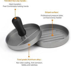 Burger Press Non-Stick Hamburger Patty Maker with Wax Paper Aluminum Burger Maker for Kitchen BBQ Grill |  | Luvasmr - Satisfyingly Organised
