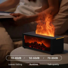 Colorful Flame Fireplace Aroma Diffuser 150ml Waterless Auto-Off Air Humidifier with Timer Remote Control for Home Bedroom Gift |  | Luvasmr - Satisfyingly Organised