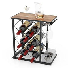 GOFLAME Countertop Wine Rack Wooden Wine Stand Home Kitchen Wine Holder |  | Luvasmr - Satisfyingly Organised