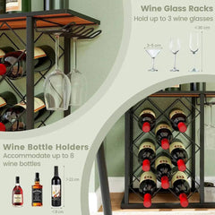 GOFLAME Countertop Wine Rack Wooden Wine Stand Home Kitchen Wine Holder |  | Luvasmr - Satisfyingly Organised