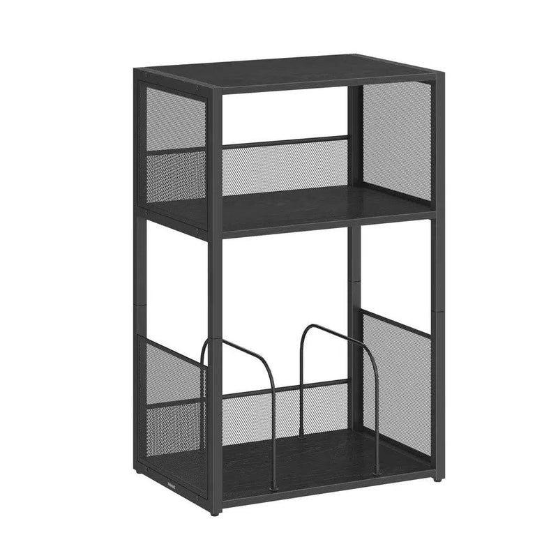 VASAGLE Record Player Stand, 3-Tier Side Table, Vinyl Record Storage up to 100 Albums, End Table for Living Room, Bedroom |  | Luvasmr - Satisfyingly Organised