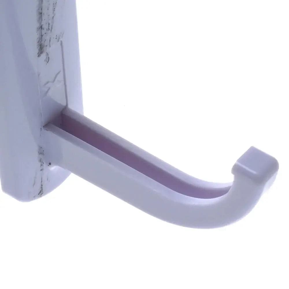 Close-up of a universal headphone holder made of durable plastic, designed to keep headphones organized and accessible.