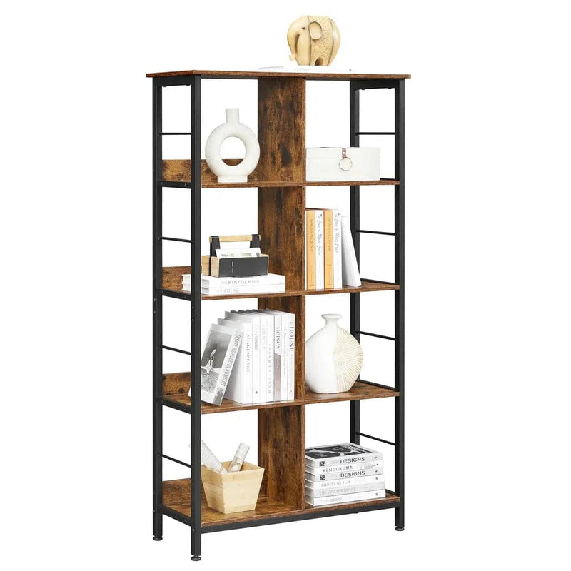 VASAGLE 8 Compartments Bookcase, Bookcase, Open Storage Unit, for Office, Living Room, Bedroom, 80 x 33 x 149 cm |  | Luvasmr - Satisfyingly Organised