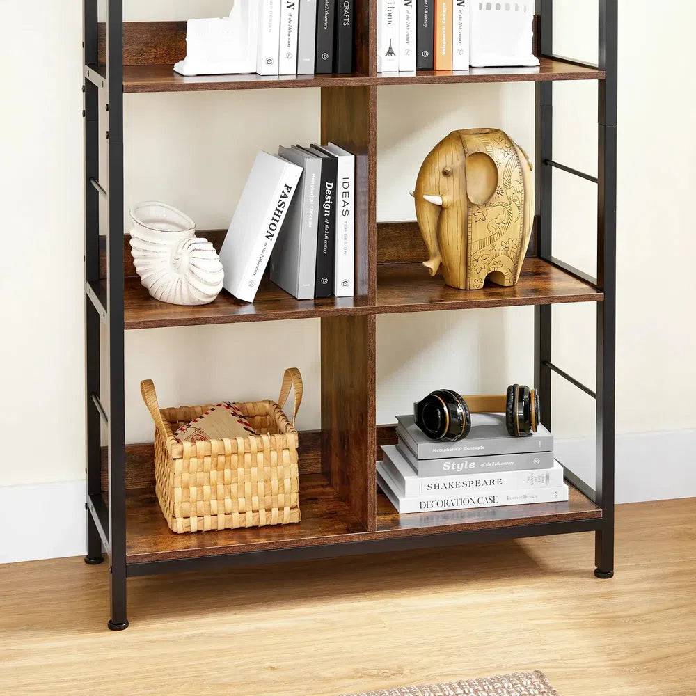 VASAGLE 8 Compartments Bookcase, Bookcase, Open Storage Unit, for Office, Living Room, Bedroom, 80 x 33 x 149 cm |  | Luvasmr - Satisfyingly Organised