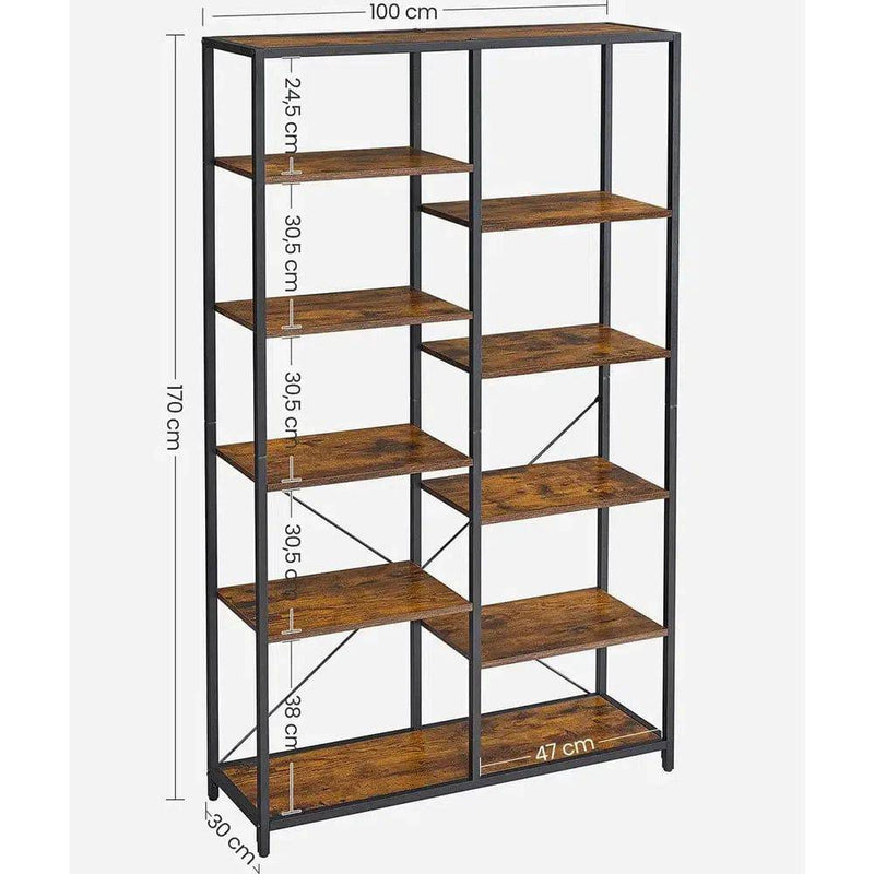 VASAGLE Bookcase, Bookshelf 5 Storey Standing Display Storage Rack, for Living Room, Office, Study Bedroom, Kitchen |  | Luvasmr - Satisfyingly Organised