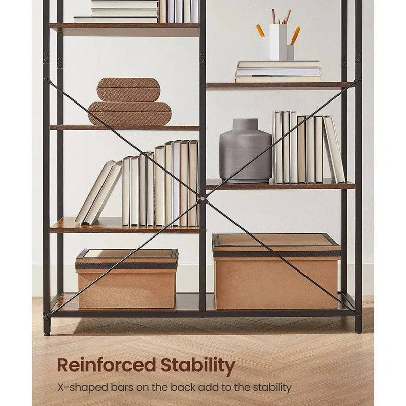 VASAGLE Bookcase, Bookshelf 5 Storey Standing Display Storage Rack, for Living Room, Office, Study Bedroom, Kitchen |  | Luvasmr - Satisfyingly Organised