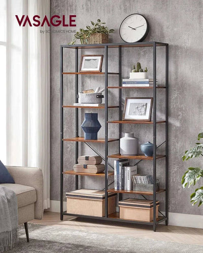 VASAGLE Bookcase, Bookshelf 5 Storey Standing Display Storage Rack, for Living Room, Office, Study Bedroom, Kitchen |  | Luvasmr - Satisfyingly Organised