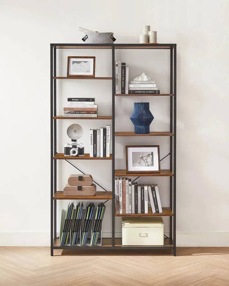 VASAGLE Bookcase, Bookshelf 5 Storey Standing Display Storage Rack, for Living Room, Office, Study Bedroom, Kitchen |  | Luvasmr - Satisfyingly Organised