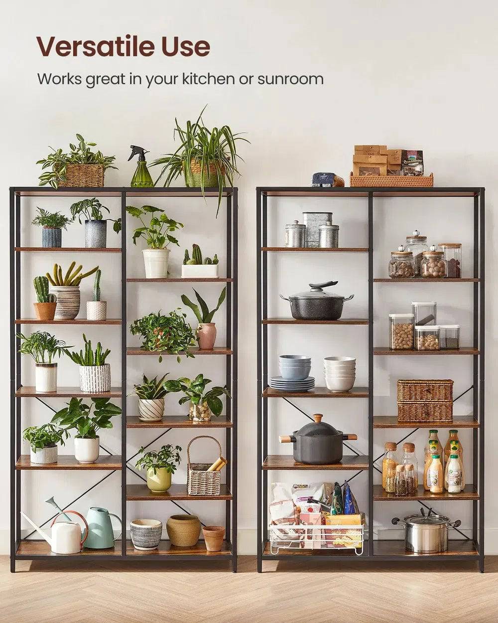 VASAGLE Bookcase, Bookshelf 5 Storey Standing Display Storage Rack, for Living Room, Office, Study Bedroom, Kitchen |  | Luvasmr - Satisfyingly Organised