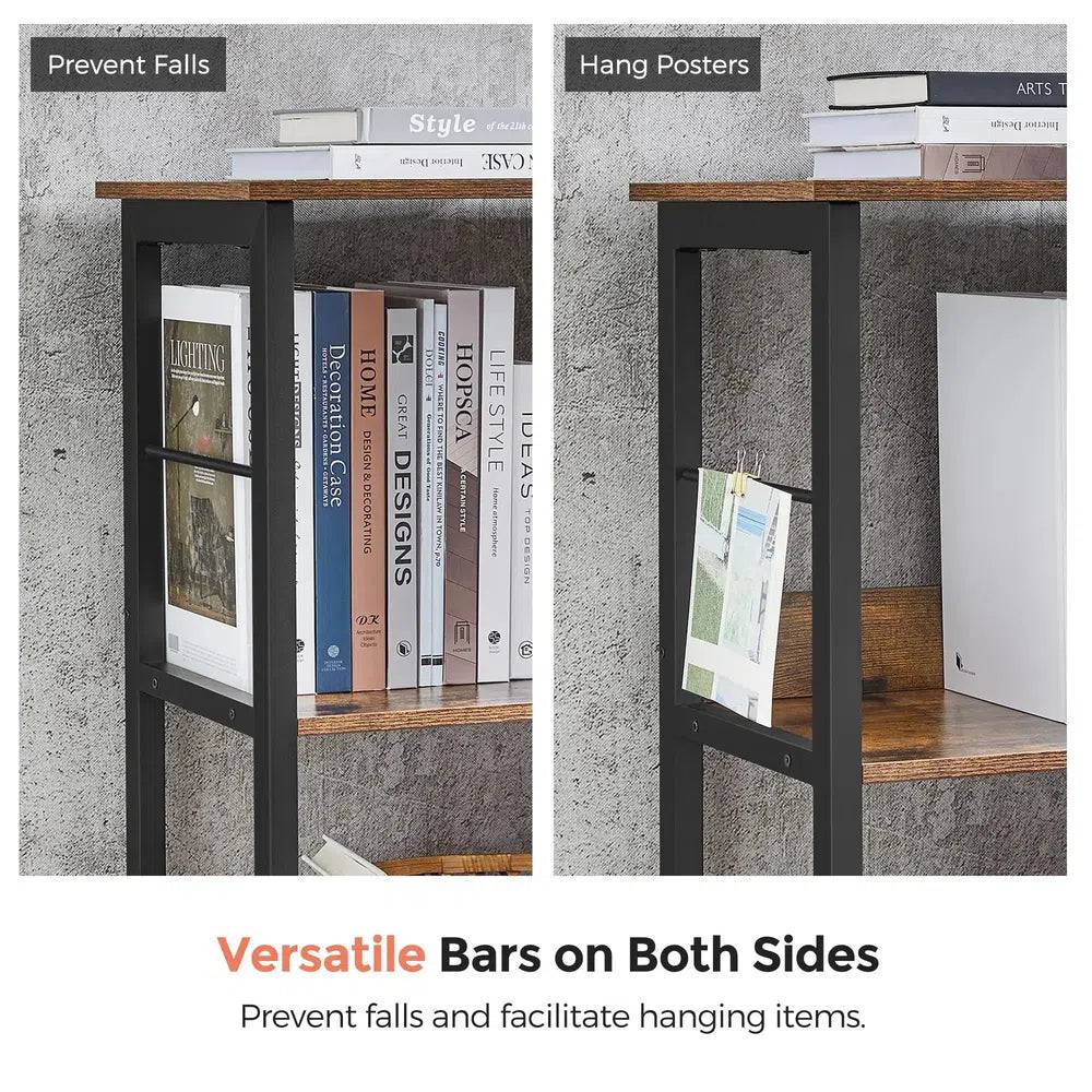 VASAGLE Bookshelf Shelf Unit 6 Compartments for Office Living Room Bedroom 120 x 33 x 80 cm |  | Luvasmr - Satisfyingly Organised