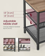 VASAGLE Coat Rack with Shoe Storage, Coat Stand for Hallway with Mirror, Hooks, Bench, and Shoe Shelves, 35 x 98 x 180 cm |  | Luvasmr - Satisfyingly Organised