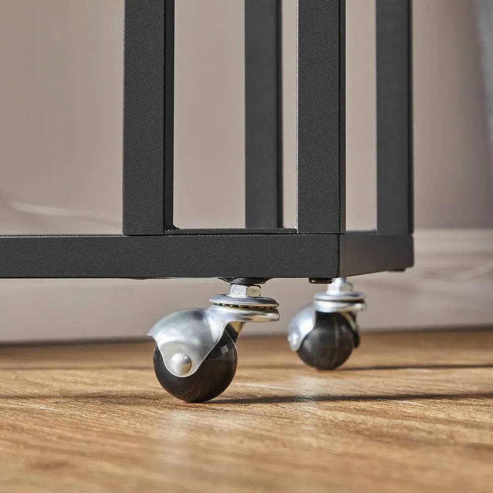 VASAGLE End Table, Side Table, Coffee Table, with Steel Frame and Castors, Easy Assembly |  | Luvasmr - Satisfyingly Organised