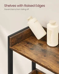 VASAGLE Toilet Shelf, 3 Tier Toilet Shelf, Space-Saving Bathroom Shelf, Easy Assembly, for Laundry Room, Industrial Style |  | Luvasmr - Satisfyingly Organised