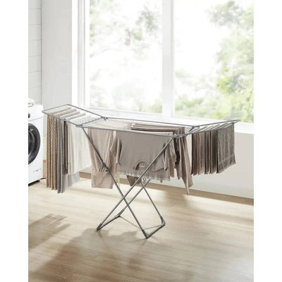 SONGMICS Clothes Airer, Foldable Clothes Drying Rack, Clothes Horse with Gullwings, Free-Standing Laundry Rack |  | Luvasmr - Satisfyingly Organised