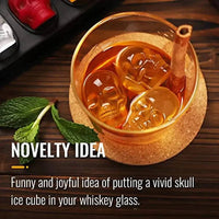 ice machine mold for whiskey - 10 cavity skull ice cube tray with funnel - Skull silicone mold for baking, chocolate |  | Luvasmr - Satisfyingly Organised
