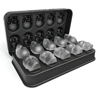 ice machine mold for whiskey - 10 cavity skull ice cube tray with funnel - Skull silicone mold for baking, chocolate |  | Luvasmr - Satisfyingly Organised