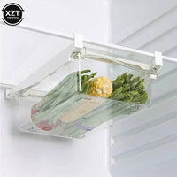New Kitchen Fruit Food Storage Box Plastic Clear Fridge Organizer Slide Under Shelf Drawer Box Rack Holder Refrigerator Drawer |  | Luvasmr - Satisfyingly Organised