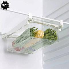 New Kitchen Fruit Food Storage Box Plastic Clear Fridge Organizer Slide Under Shelf Drawer Box Rack Holder Refrigerator Drawer |  | Luvasmr - Satisfyingly Organised