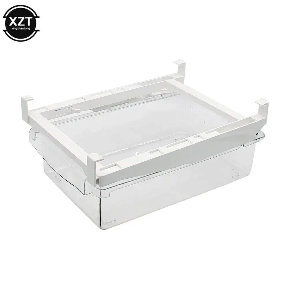 New Kitchen Fruit Food Storage Box Plastic Clear Fridge Organizer Slide Under Shelf Drawer Box Rack Holder Refrigerator Drawer |  | Luvasmr - Satisfyingly Organised