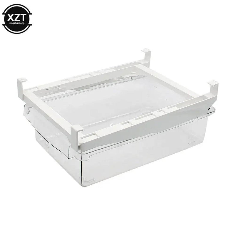 New Kitchen Fruit Food Storage Box Plastic Clear Fridge Organizer Slide Under Shelf Drawer Box Rack Holder Refrigerator Drawer |  | Luvasmr - Satisfyingly Organised