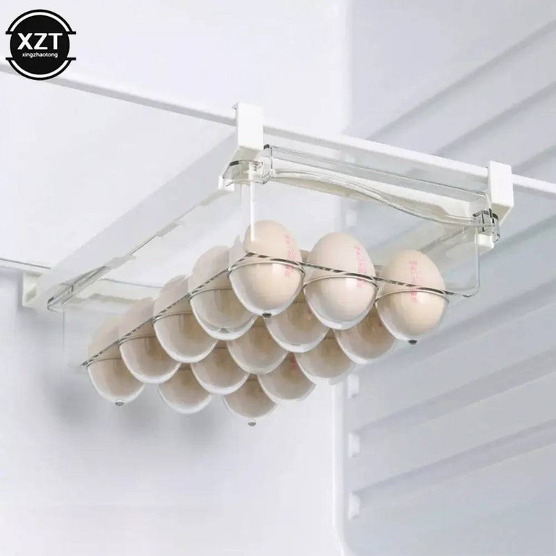 New Kitchen Fruit Food Storage Box Plastic Clear Fridge Organizer Slide Under Shelf Drawer Box Rack Holder Refrigerator Drawer |  | Luvasmr - Satisfyingly Organised