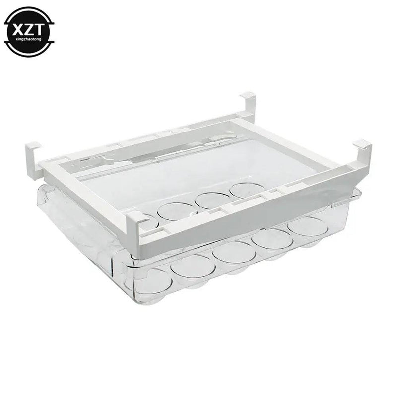 New Kitchen Fruit Food Storage Box Plastic Clear Fridge Organizer Slide Under Shelf Drawer Box Rack Holder Refrigerator Drawer |  | Luvasmr - Satisfyingly Organised