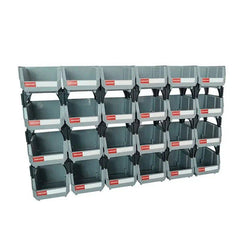 Stackable Grey Plastic Storage Parts Bins - Luvasmr