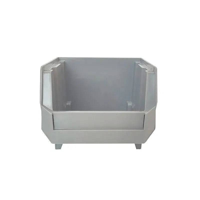 Stackable Grey Plastic Storage Parts Bins - Luvasmr