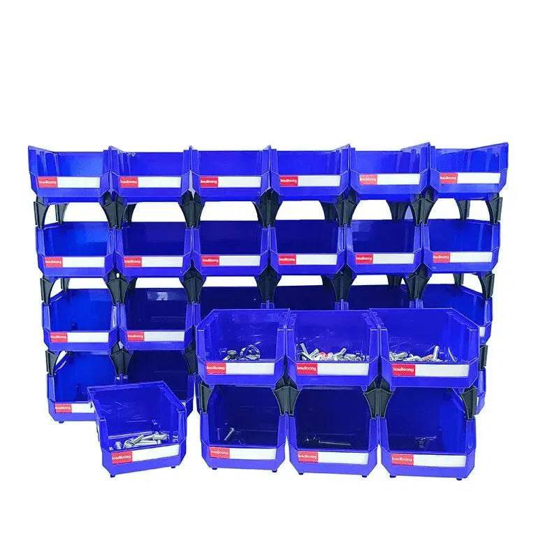 Stackable Heavy Duty Plastic Storage Bins - Luvasmr