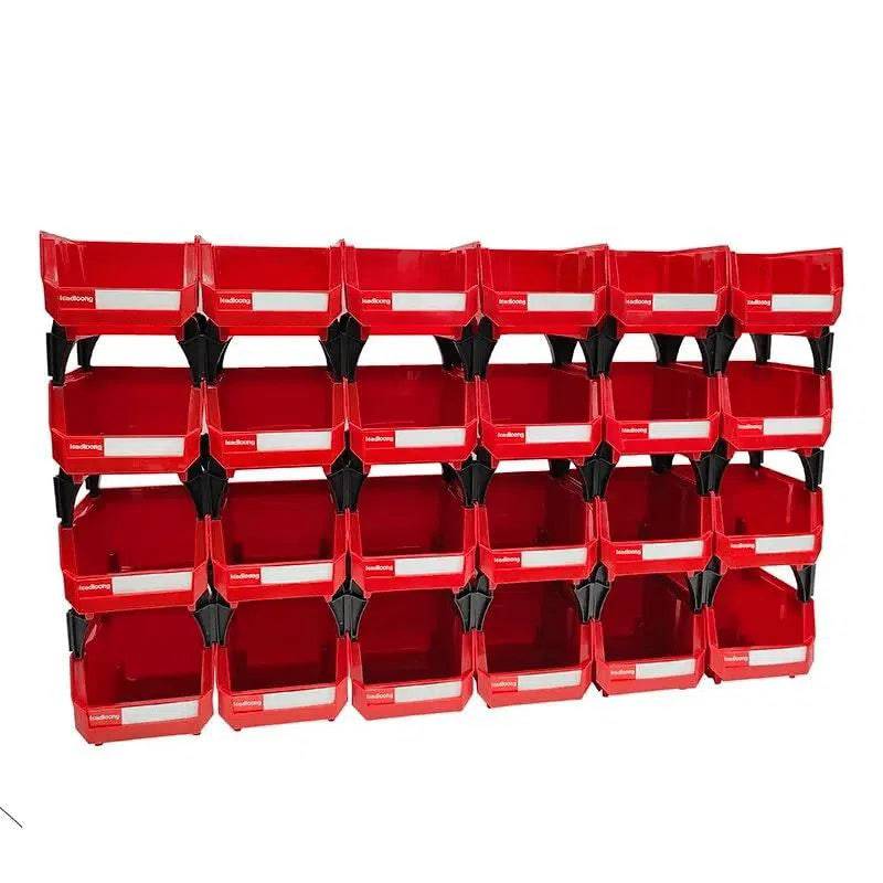Stackable Heavy Duty Plastic Storage Bins - Luvasmr