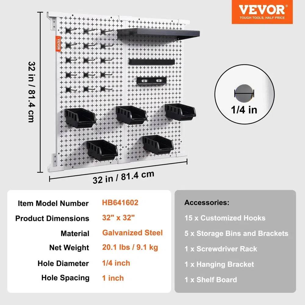 Wall-Mounted Pegboard Tool Organiser | Garage | Luvasmr - Satisfyingly Organised