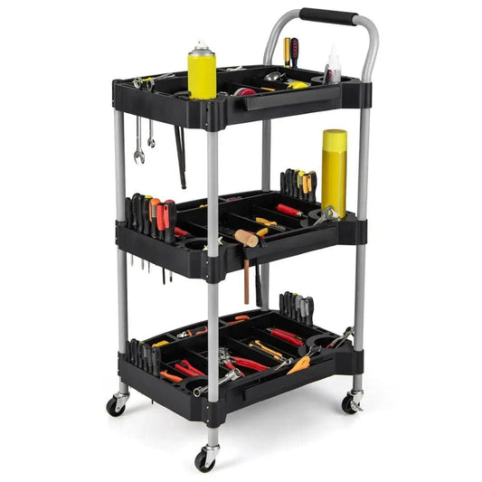 GOFLAME 3 Layer Detailing Tool Cart Utility Cart Detailing Cart Tool Mobile Rolling Cart |  | Luvasmr - Satisfyingly Organised