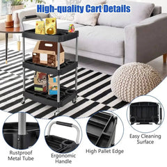 GOFLAME 3 Layer Detailing Tool Cart Utility Cart Detailing Cart Tool Mobile Rolling Cart |  | Luvasmr - Satisfyingly Organised