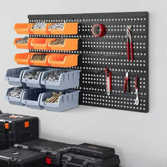 32Pcs Wall-Mounted Garage Storage Bin Organiser | Garage | Luvasmr - Satisfyingly Organised