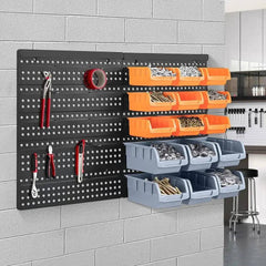 32Pcs Wall-Mounted Garage Storage Bin Organiser | Garage | Luvasmr - Satisfyingly Organised