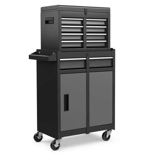 ERGOMASTER 5-Drawer Rolling Tool Chest High Capacity Tool Storage Cabinet-Grey+Black |  | Luvasmr - Satisfyingly Organised