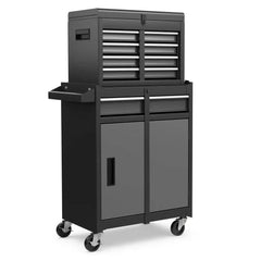 ERGOMASTER 5-Drawer Rolling Tool Chest High Capacity Tool Storage Cabinet-Grey+Black |  | Luvasmr - Satisfyingly Organised