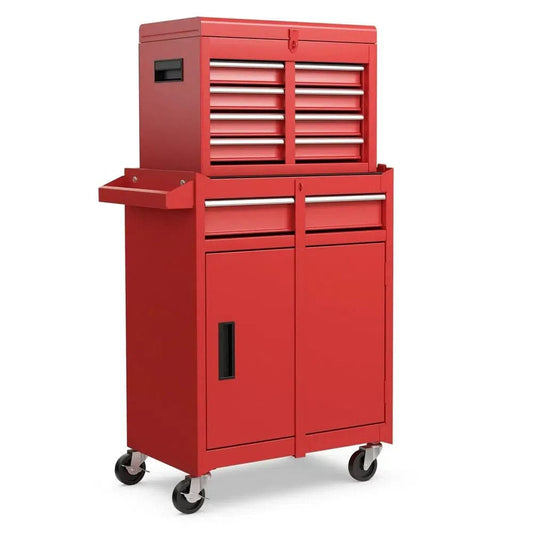ERGOMASTER 5-Drawer Rolling Tool Chest High Capacity Tool Storage Cabinet w/ Lockable Wheel |  | Luvasmr - Satisfyingly Organised